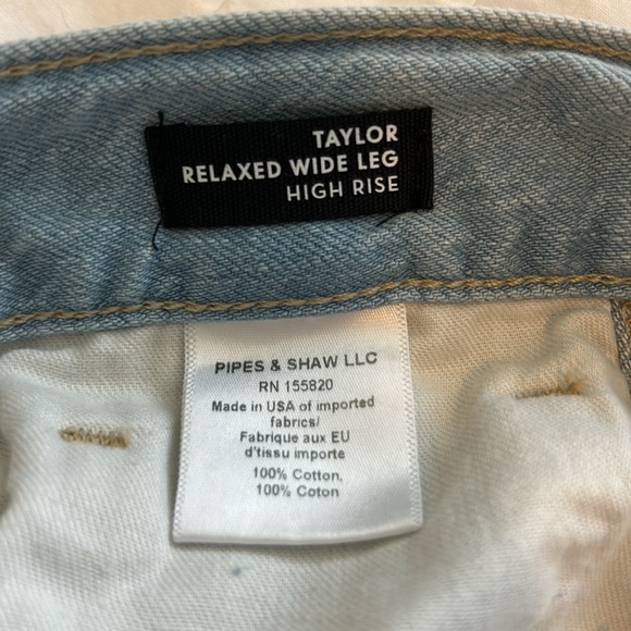 Veronica Beard jeans, Taylor Relaxed Wide Leg High Waist style, size 31 - Picture 7 of 15